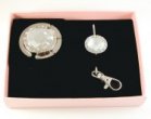 Bling Crystal Foldable Compact Gift Set (choice of two colours)